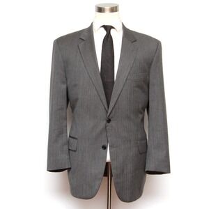 JOS A BANK Men's Suit Blazer Sportcoat Jacket 44R Wool Grey D080466
